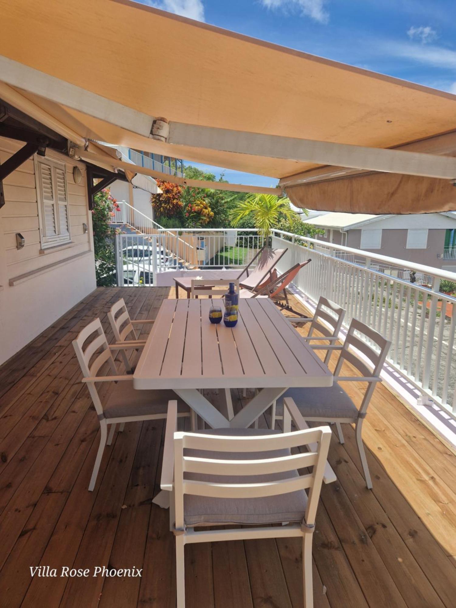 Rose Phoenix Rez-De-Jardin Piscine Et Vue Mer Les Anses-d'Arlets Exterior photo
